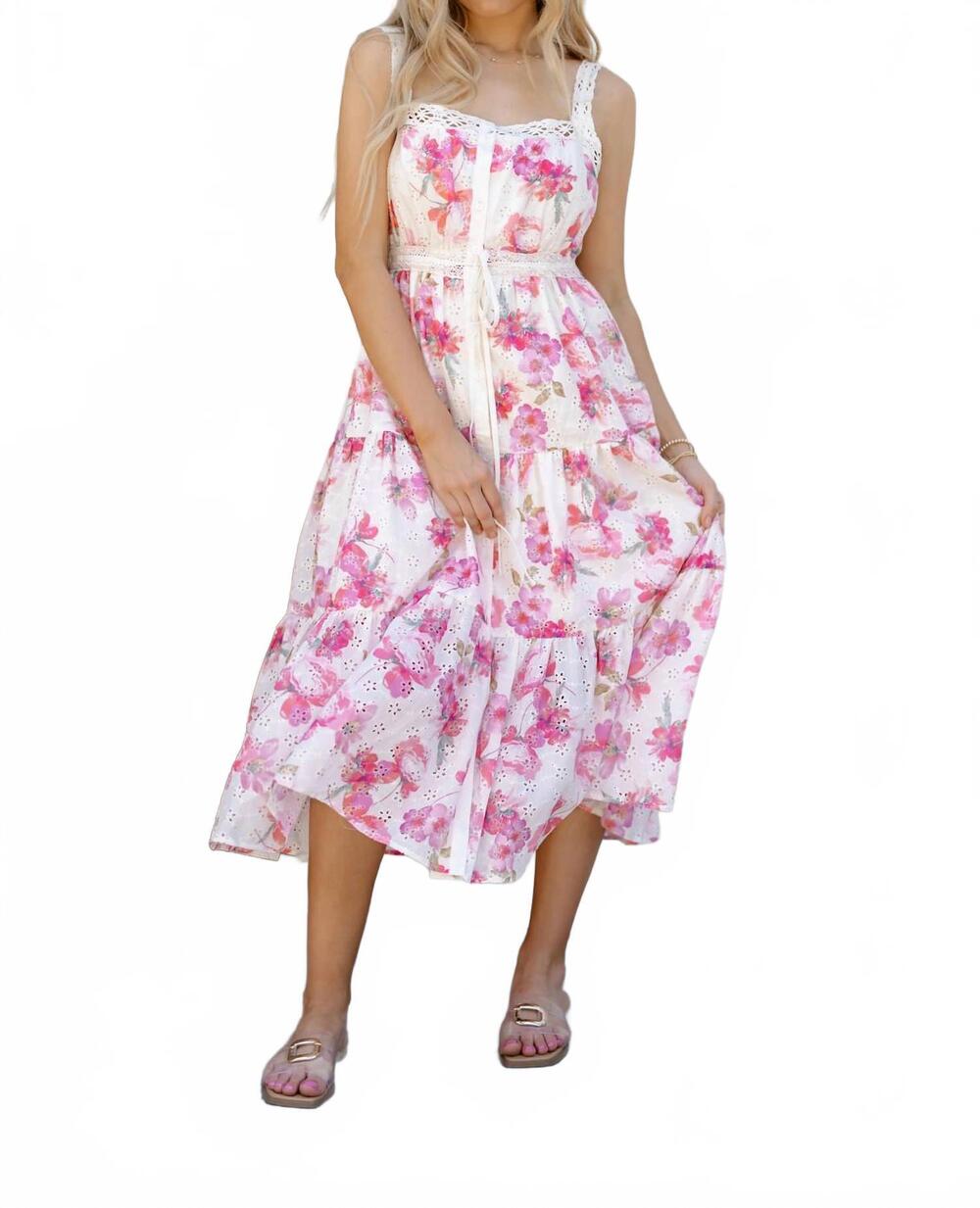 NEW CAMELLIA melody midi dress in ivory
